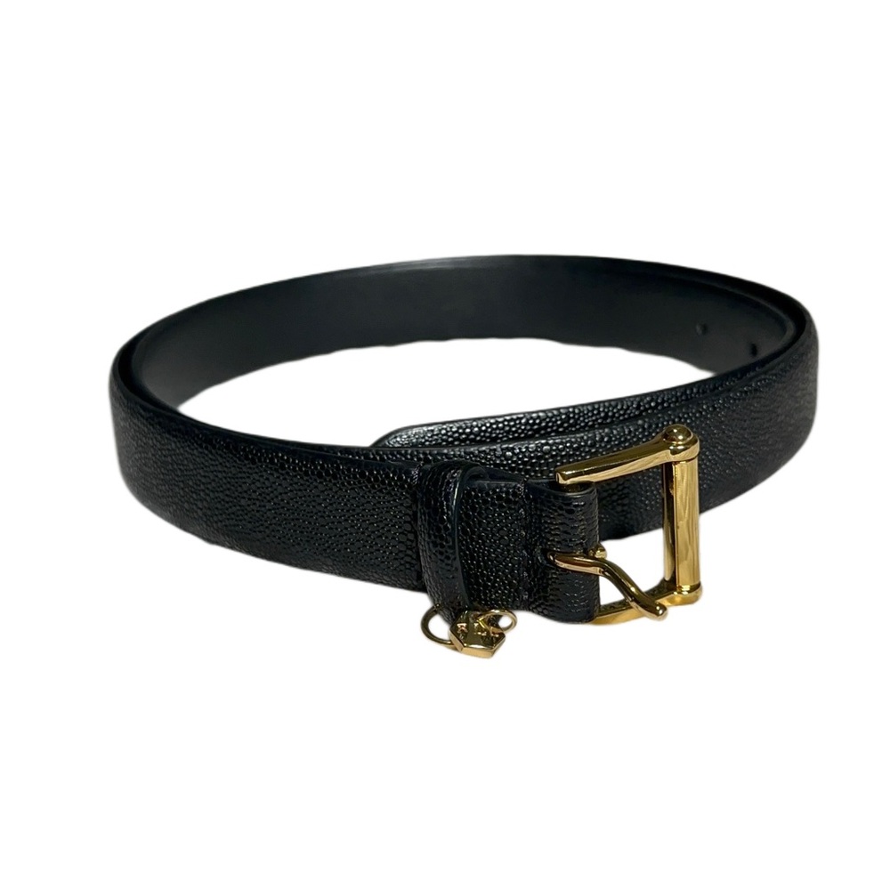 Ralph Lauren Black Belt with Gold Buckle
